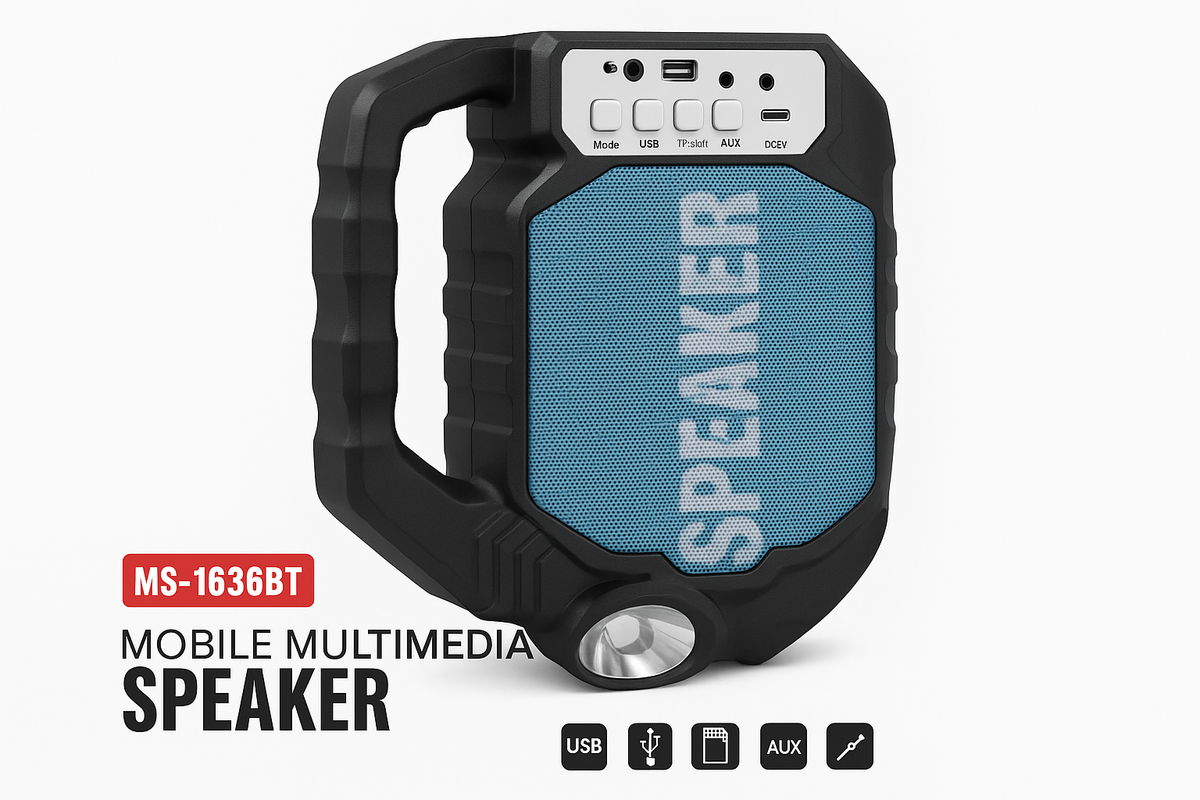 MS-1636BT Mobilni Multimedijalni Zvučnik - USB/TF/Bluetooth/FM Radio Funkcije