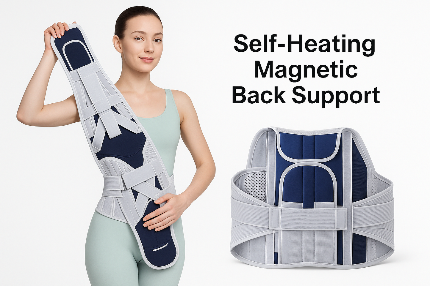 Pojas za leđa sa magnetima i efektom samogrejanja – slika 3
