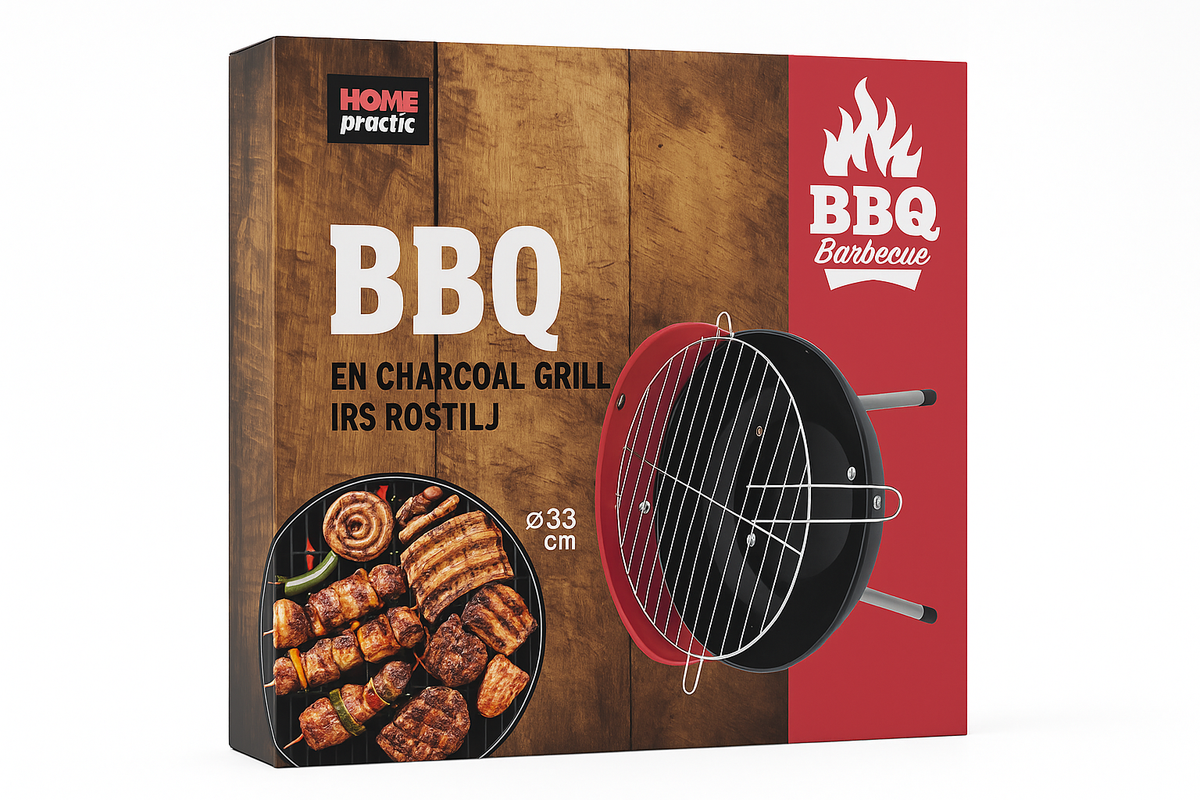 BBQ roštilj na ugalj 33cm