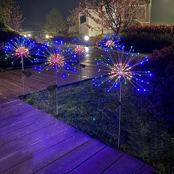 Solarna baštenska lampa sa 33 savitljive žice – RGB – slika 2