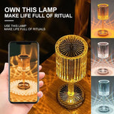 Stona kristalna lampa u obliku valjka