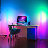 RGB ugaona podna lampa 125 cm sa daljinskim