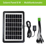 Solarni panel 15 W sa USB izlazom i štipaljkama za akumulator
