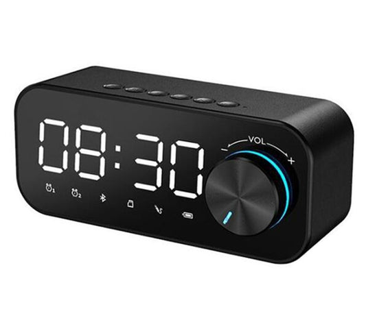 Bluetooth radio budilnik — zvučnik 5 W, punjiv - slika 1