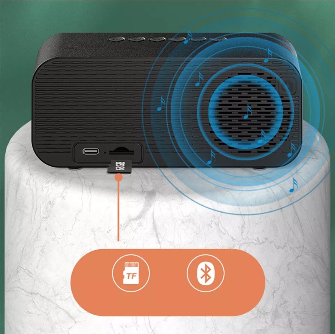 Bluetooth radio budilnik — zvučnik 5 W, punjiv - slika 4