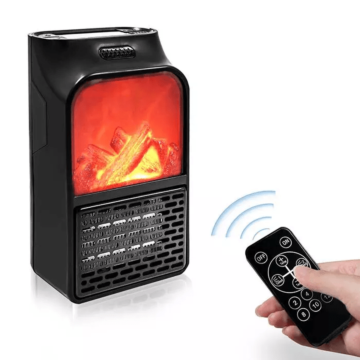 Zidni grejač-kamin sa digitalnim podešavanjem, 900 W