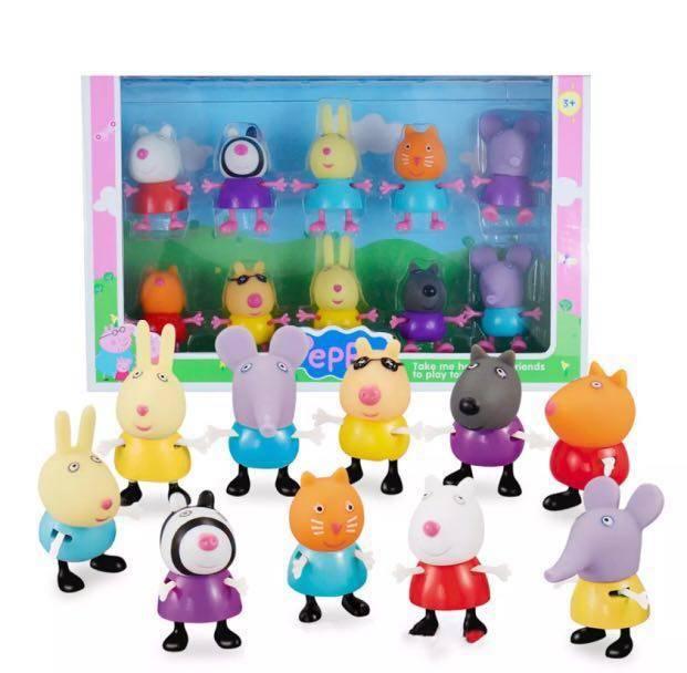 Set od 10 plastičnih figurica veselih drugara