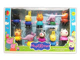 Set od 10 plastičnih figurica veselih drugara