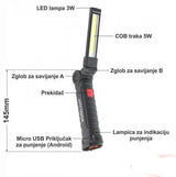 Punjiva preklopna COB lampa W-52 sa magnetom