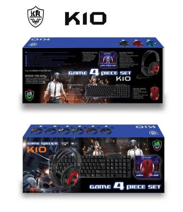 Gejmerski set K10 sa tastaturom, mišem i slušalicama