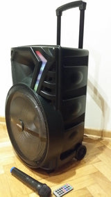 Karaoke zvučnik sa vuferom 40 cm i bežičnim mikrofonom