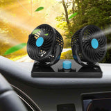 Dupli ventilator 24 V za kamion i kombi, 6,5 W