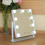 LED ogledalo sa 9 sijalica 26x31x30,5 cm