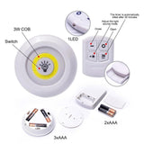 Set od 3 zidne LED lampe 90 x 90 mm sa daljinskim