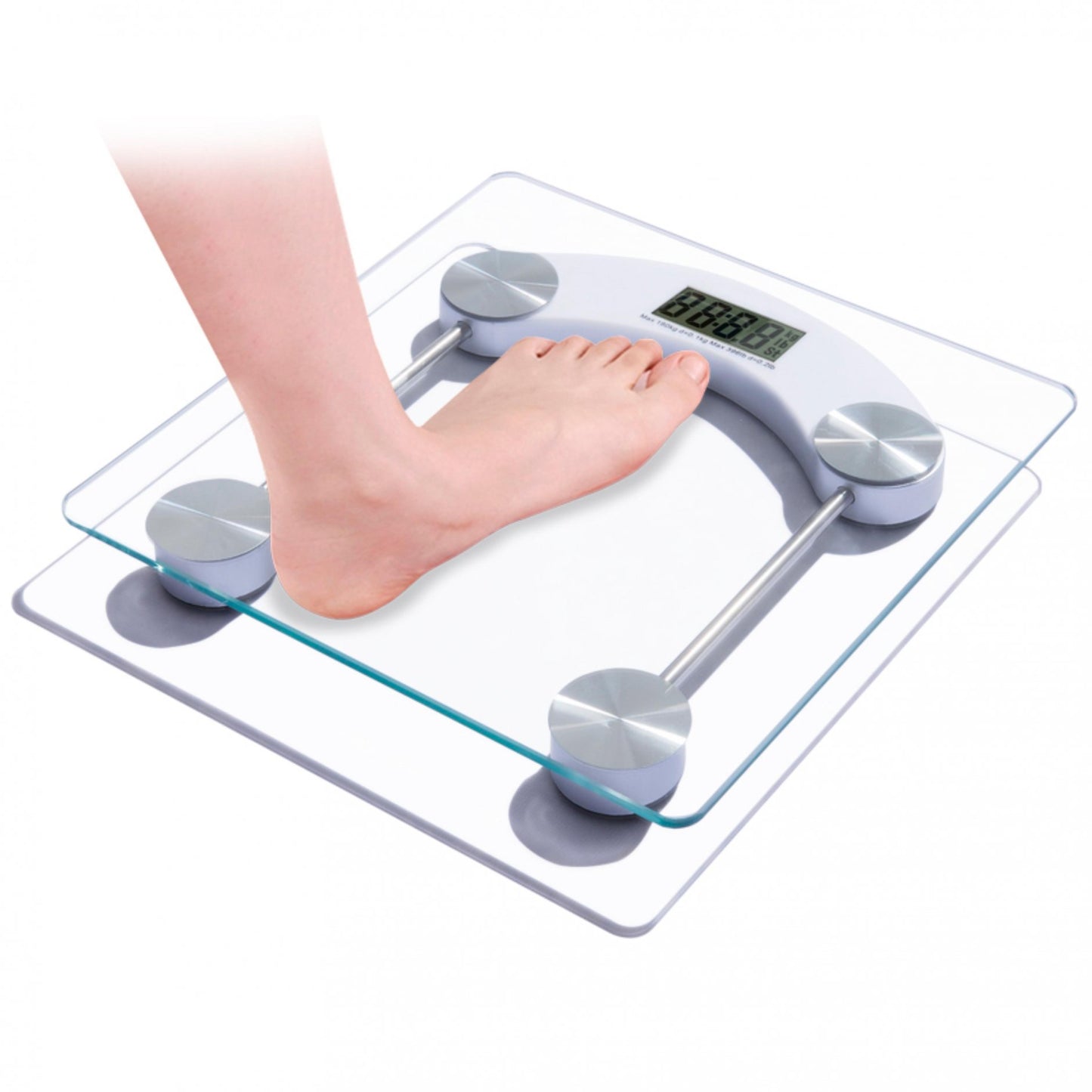 Digitalna vaga do 180 kg — staklena, ultra tanka - slika 1