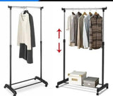 Podesivi stalak za odeću i obuću za manje prostore