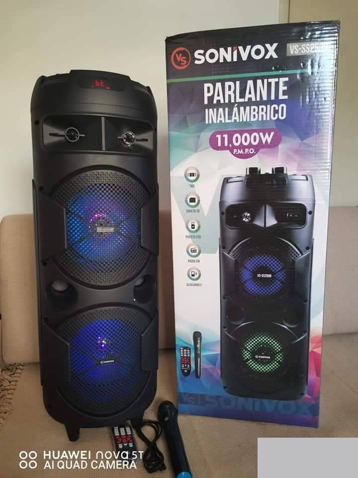 Karaoke zvučnik 400W sa dve membrane od 8 inča i mikrofonom – slika 3