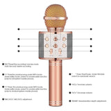 Karaoke mikrofon WS-858 sa baterijom 1500 mAh