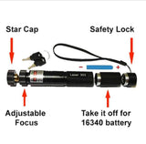 Zeleni laserski pokazivač YL-303 sa podesivim fokusom