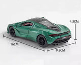 Metalni autić McLaren zeleni, dužina 16 cm, sa zvukom