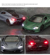 Metalni autić McLaren zeleni, dužina 16 cm, sa zvukom