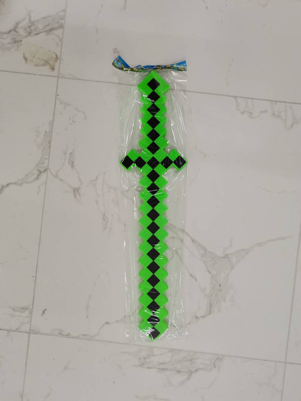 Minecraft mač igračka 60 cm, zeleni, sa zvukom