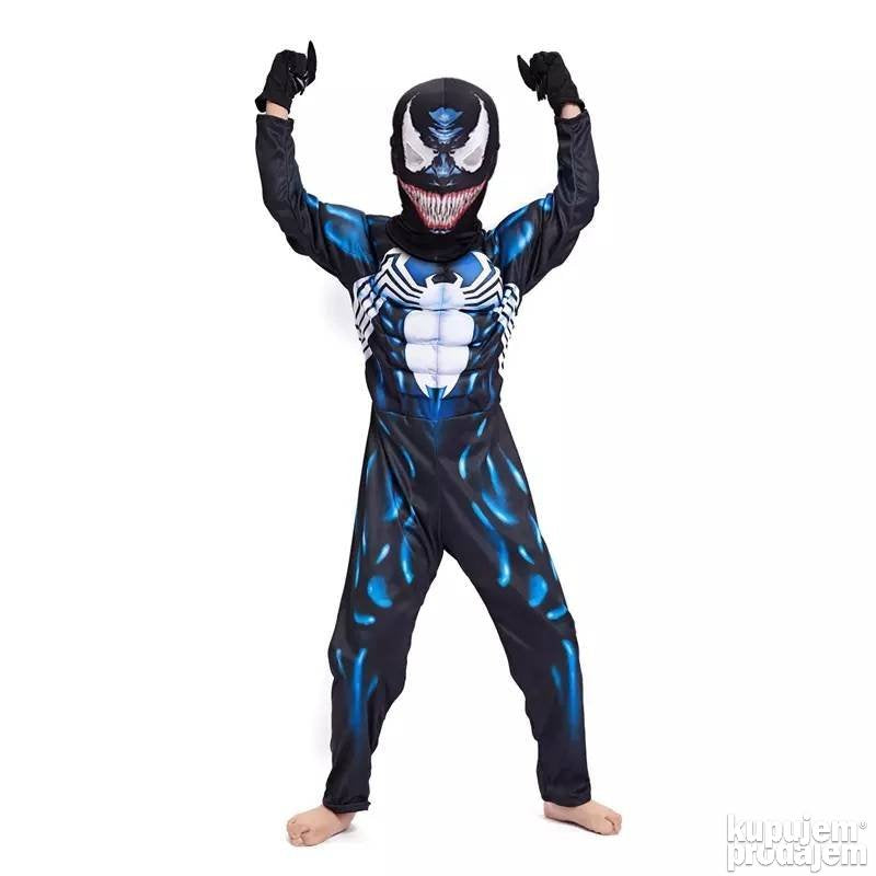 Dečiji kostim Venom sa mišićima, veličine S, M i L