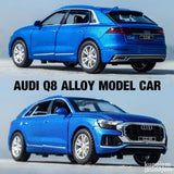 Metalni autić Audi Q8 plavi, razmera 1:24, do 20 cm