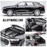 Metalni autić Audi Q8 plavi, razmera 1:24, do 20 cm