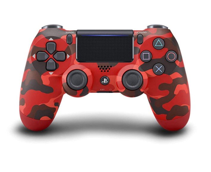 Bežični kontroler za PS4 u maskirnoj crvenoj boji