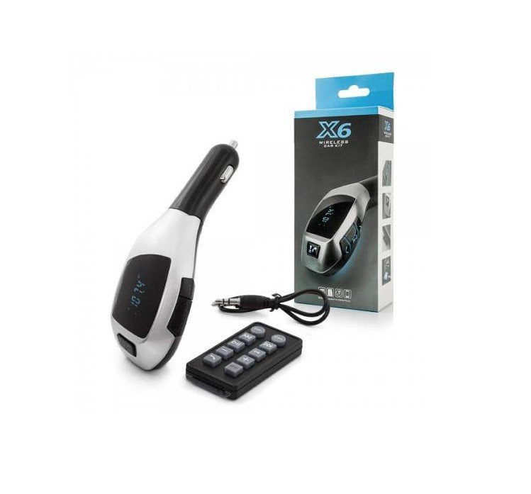 FM transmiter X6 sa Bluetooth handsfree, 12-24 V