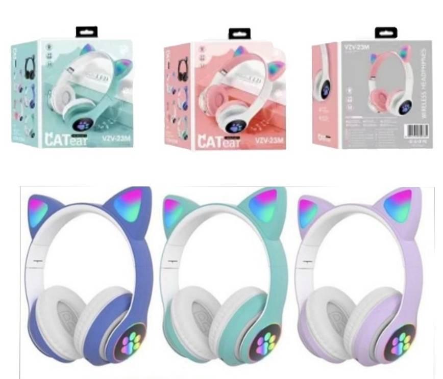 Bluetooth slušalice sa mačjim ušima i LED svetlom