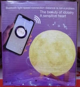 Lampa mesec 15 cm na dodir sa drvenim postoljem