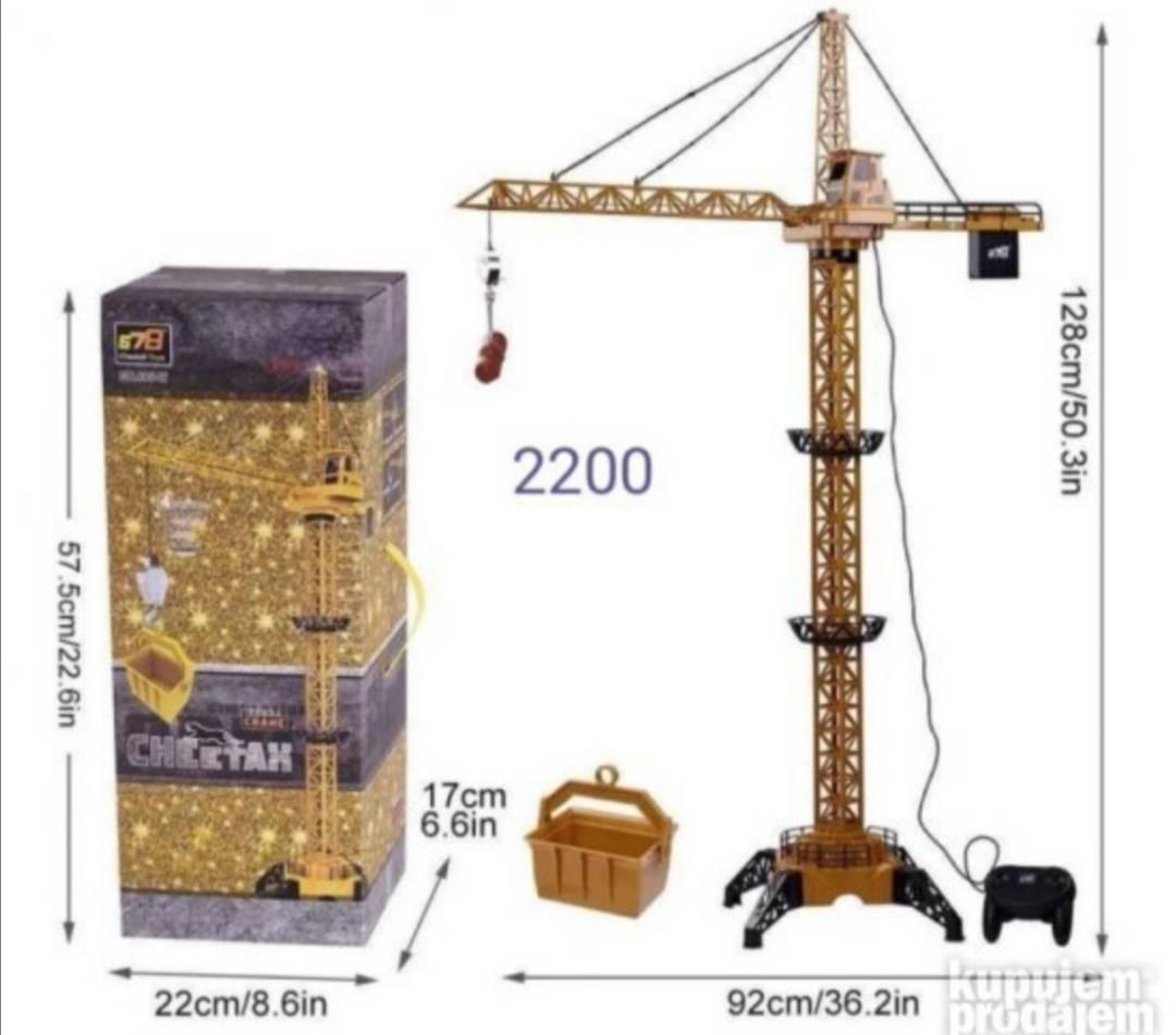 Veliki kran na daljinsko upravljanje - Veliki kran na daljinsko upravljanje