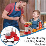 Mašina za hot dog 450 W sa 2 ražnjića i posudom za paru