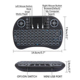 Bežična mini tastatura sa tačpedom i RGB osvetljenjem