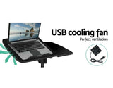 Pokretni sto za laptop HS-302 sa dve ploče i točkićima