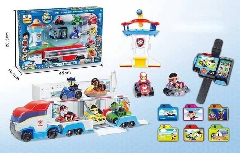 Veliki set sa 6 figura, vozilima i satom 43x23 cm