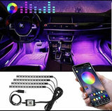 RGB LED osvetljenje za auto sa 4 trake i aplikacijom