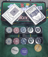 Set za poker sa 200 žetona i podlogom 90x58 cm