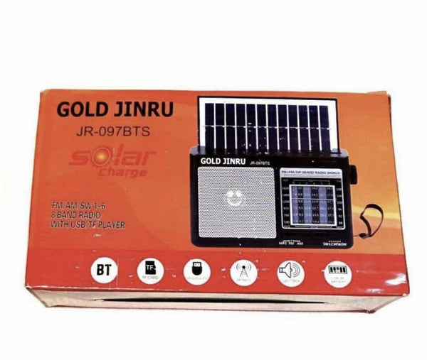 Prenosivi radio sa Bluetooth-om, USB i solarnim panelom
