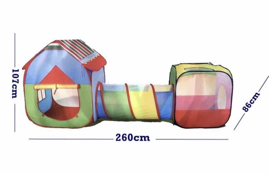 Šator sa tunelom 3u1 šareni - Šator sa tunelom 3u1 šareni