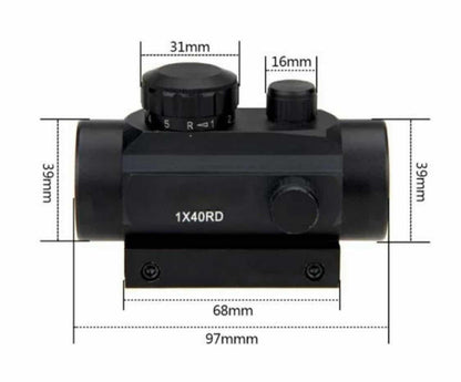 Red Dot optika - Bushnell 1x40RD - Red Dot optika - Bushnell 1x40RD