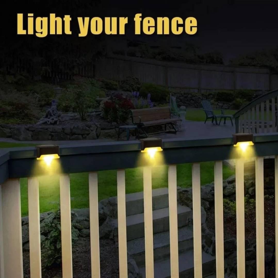 LED solarne lampe sa toplim žutim svetlom