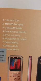 Mini telefon Nokia A1, dual SIM, ekran 1,44 inča
