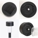 Solarne baštenske lampe crne – set 10 komada