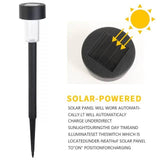 Crna solarna rasveta za baštu u kompletu od deset lampi