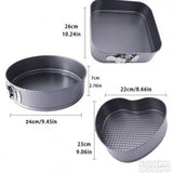 Set kalupa za torte 3 u 1: kvadrat, krug i srce