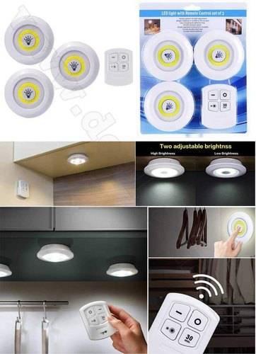 Bežične LED lampe 3 komada sa daljinskim i lepljenjem