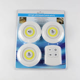 Bežične LED lampe 3 komada sa daljinskim i lepljenjem